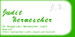 judit wermescher business card